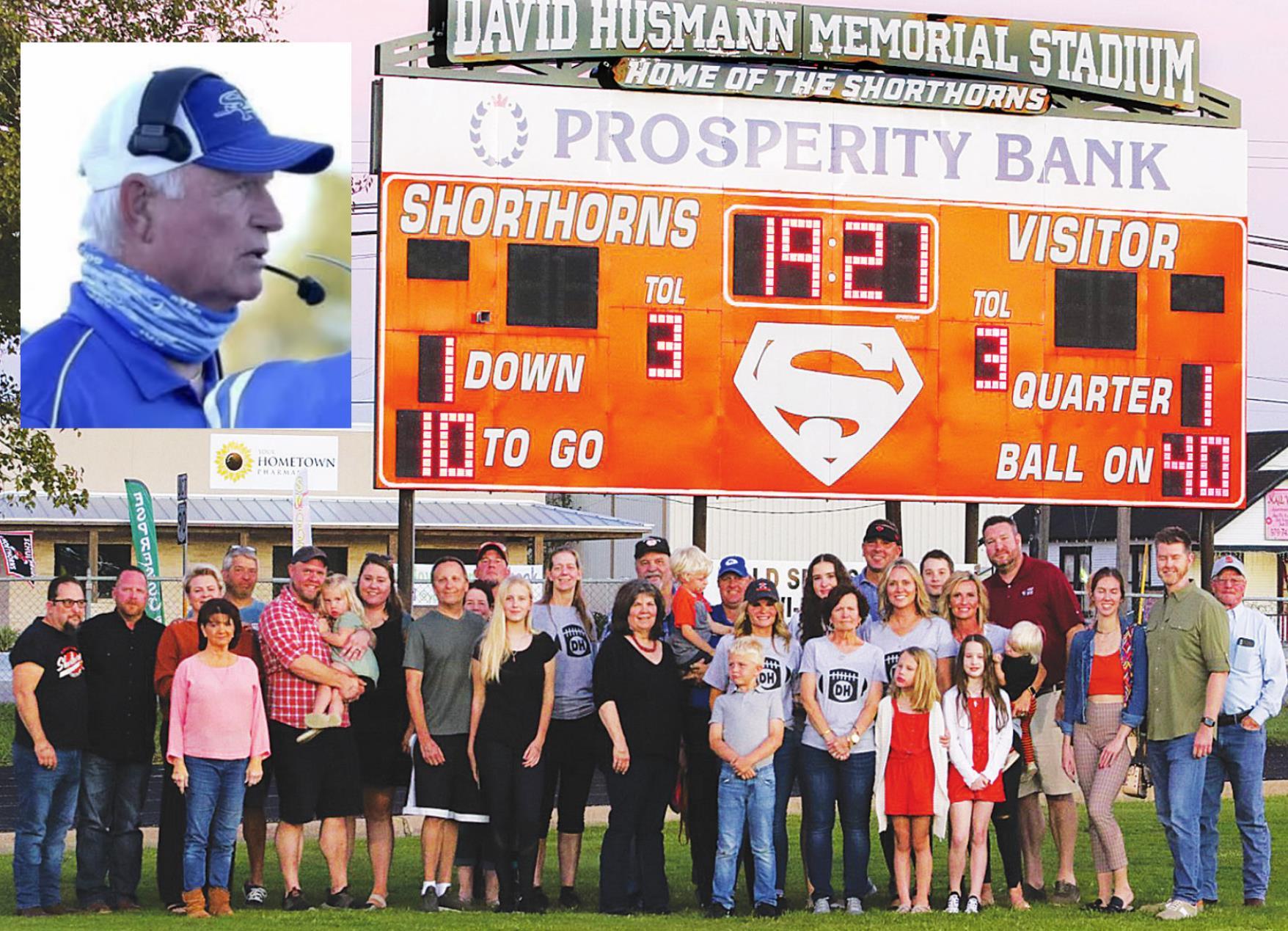 Schulenburg ISD officialy names stadium David Husmann Memorial Stadium